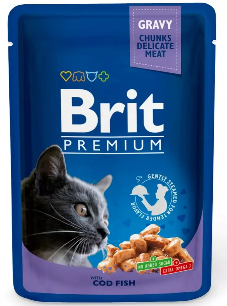 Brit Cat  turska kastikkeessa 100 g - Kissan ruoka - 8595602506002 - 1