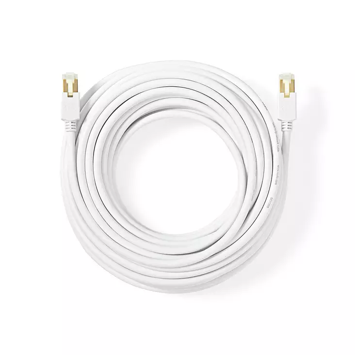 CAT6 Verkkokaapeli | RJ45 uros | RJ45 uros | F/UTP | 10.0 m | Pyöreä | LSZH / PVC | Valkoinen | Ikkunallinen laatikko - Tietokone ja verkko - 5412810302482 - 1