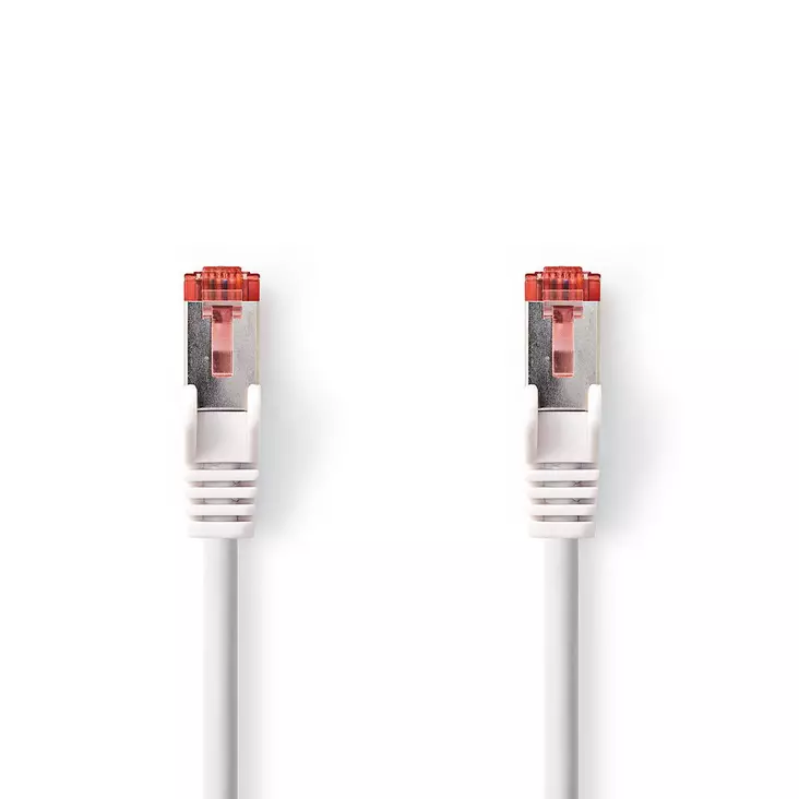 CAT6 Verkkokaapeli | RJ45 uros | RJ45 uros | S/FTP | 5.00 m | Pyöreä | LSZH | Valkoinen | Kirjekuori - Tietokone ja verkko - 5412810278602 - 1