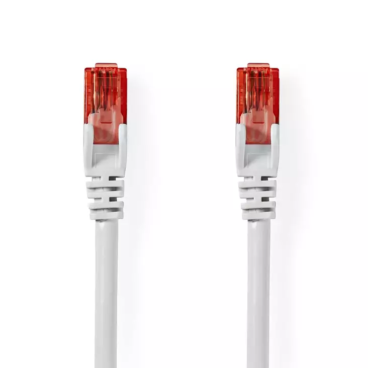 CAT6 Verkkokaapeli | RJ45 uros | RJ45 uros | U/UTP | 10.0 m | Pyöreä | PVC | Valkoinen | Label - Tietokone ja verkko - 5412810423002 - 1