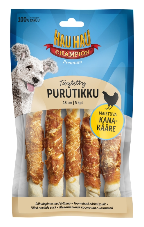 HHC Täytetty purutikku 13 cm 5 kpl 180 g - Puruluut ja herkut - 6430056881102 - 1