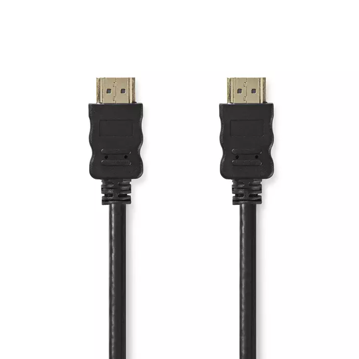High Speed HDMI Kaapeli Ethernet | HDMI liitin | HDMI liitin | 4K@30Hz | ARC | 10.2 Gbps | 30.0 m | Pyöreä | PVC | Musta | Label - HDMI-kaapelit - 5412810428342 - 1