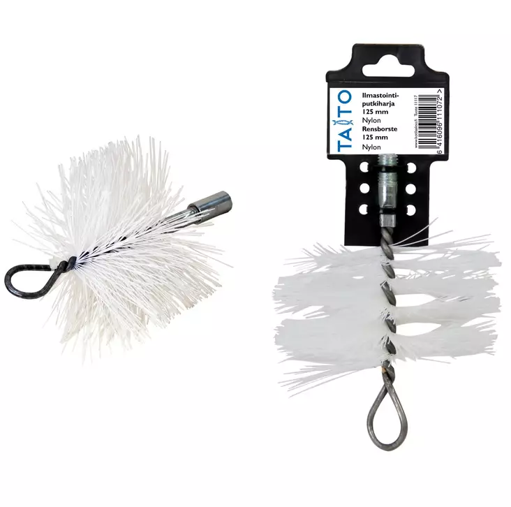 Ilmastointiputkiharja 125 mm Taito - Ilmanvaihtoventtiilit ja säleiköt - 6416096111072 - 1