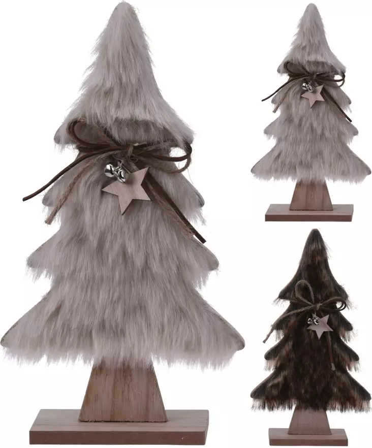 Joulukoriste turkilla 28 cm - Joulukoristeet ja -tekstiilit - 8719987137242 - 1