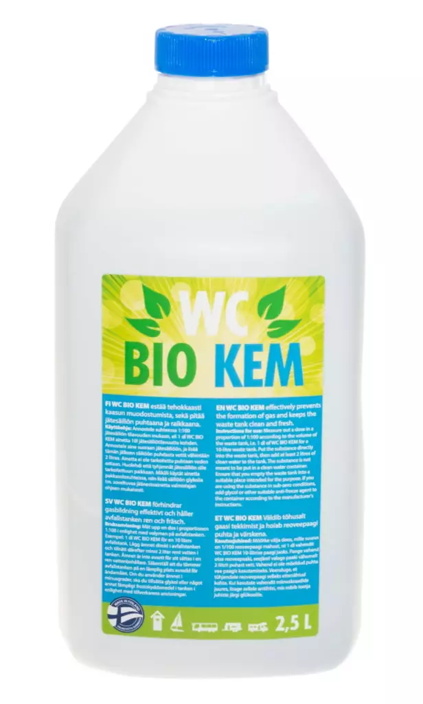 Kemiallisen WC n tehoaine tiiviste 2,5L - Puhdistusaineet - 6410412608192 - 1
