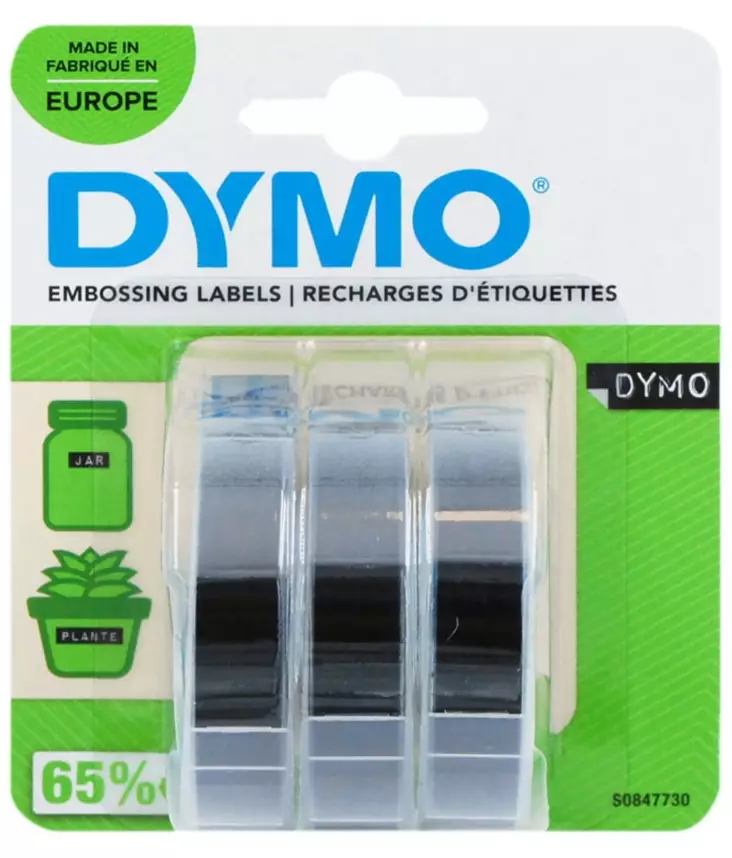 Kohokirjoitinnauha Dymo musta 3-rullaa - - 19-19-3501170847732 - 1