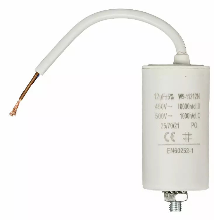 Kondensaattori 12.0uf / 450 V + cable - Varaosat - 5412810231812 - 1