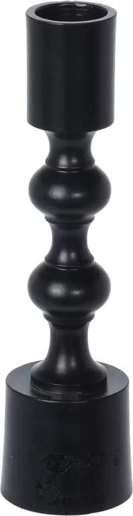 Kynttil=C3=A4njalka 16cm musta - Kynttilät ja lyhdyt - 8719987601972 - 1