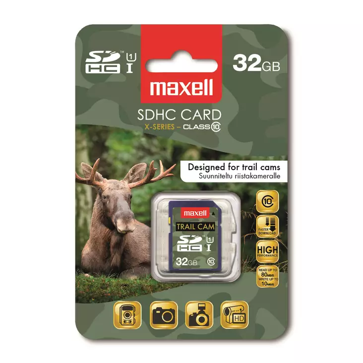 Maxell SDHC 32GB CLASS 10 muistikortti - Muistikortit ja kortinlukijat - 4902580725792 - 1