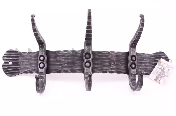 Naulakko 40 cm, 3 koukkua - Vanhanajan sepäntuotteet - 6430035710072 - 1