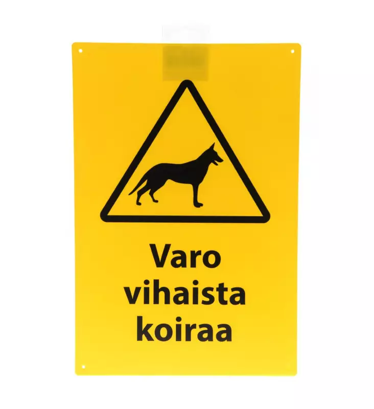 Varo vihaista koiraa opastekyltti - Opaste- ja varoituskyltit - 6410412660312 - 1