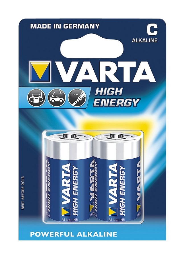 Paristo Varta High Energy C 2 kpl LR14 - Alkaliparistot - 653-0001-12 - 1