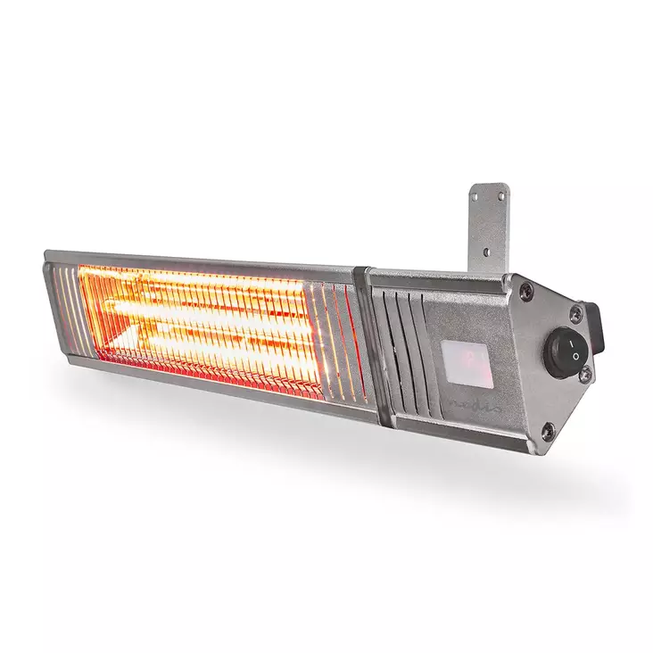 Patio lämmitin | 2000 W | 9 Lämpöasetusta | Seinäkiinnitettävä | IP65 | Alumiini - Terassilämmittimet ja -tarvikkeet - 5412810336012 - 1