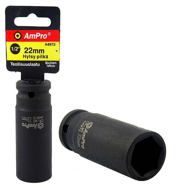 Pitkä voimahylsy 1/2" 17 mm - Hylsyt ja adapterit - 795609049672 - 1