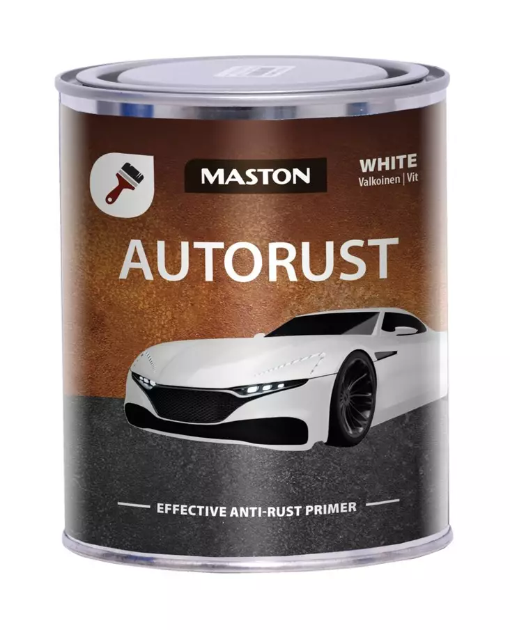 Pohjamaali Maston AutoRust valkoinen 750 - Ruosteenesto - 6412490042202 - 1