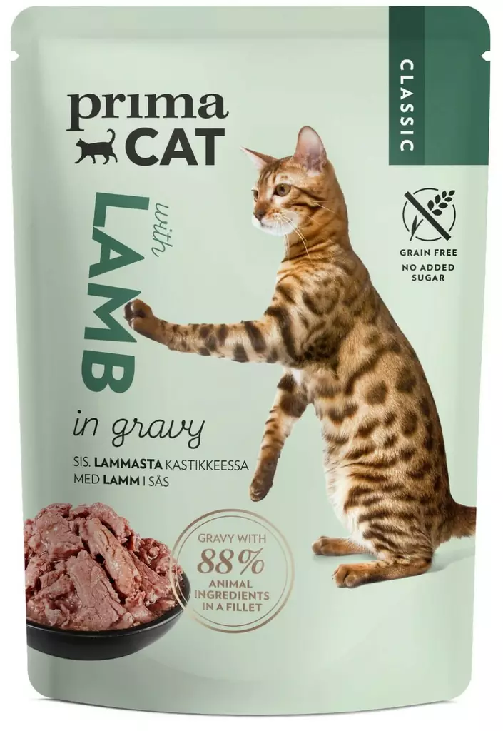 PrimaCat Classic lammasta kastike 85g - Kissan ruoka - 6430069586582 - 1