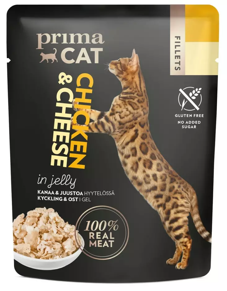 PrimaCat Fillets Kanaa ja juustoa hyyte - Kissan ruoka - 6430069581242 - 1