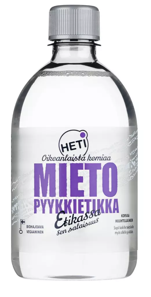 Pyykkietikka Heti Mieto Silkki 500 ml - Pyykinpesu- ja huuhteluaineet - 6414505043952 - 1
