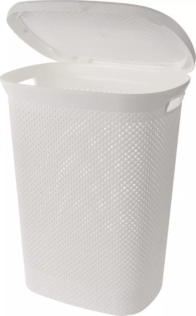 Pyykkikori 60 L valkoinen - Pyykinkuivaus ja pyykkikorit - 8720573156752 - 1