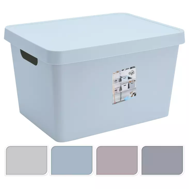 S=C3=A4ilytyslaatikko kannella 17l - Muovilaatikot ja säilytyslaatikot - 8719987525612 - 1