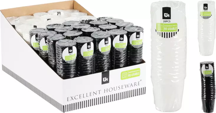 Shottilasi 30ml 20kpl - Kertakäyttöastiat - 8720573551632 - 1