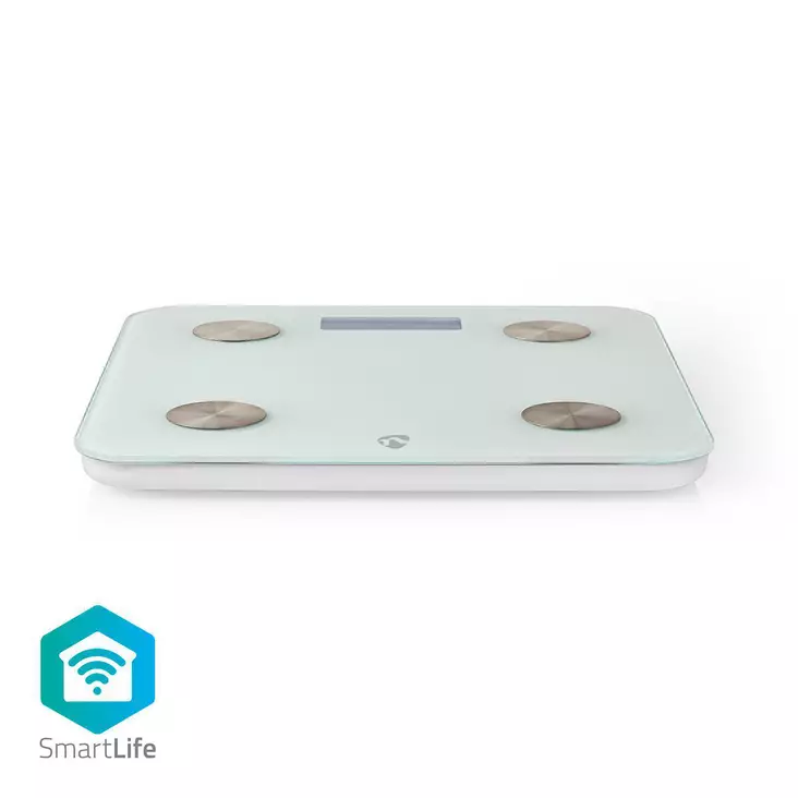 SmartLife Älyvaaka | Wi-Fi | BMR / Lihakset / Luut / Paino / Rasva / Vesi | 8 | Max. kuorma: 180 kg | Android / IOS | Lasi | Valkoinen - Vaa'at ja kehonkoostumusmittarit - 5412810306312 - 1