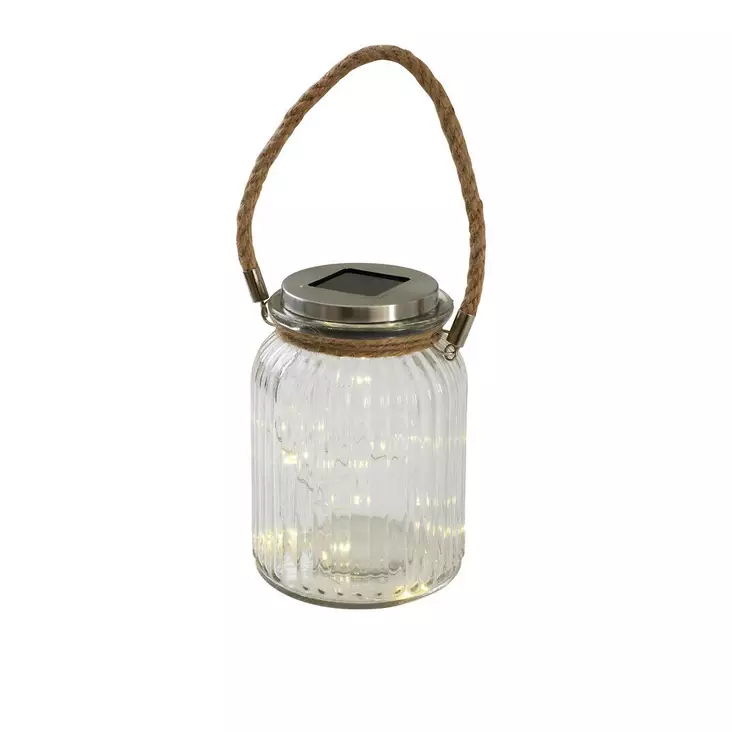 Solar-lasipurkki Airam Ludo 16cm Ø11cm - Aurinkokennovalaisimet - 6435200277312 - 1