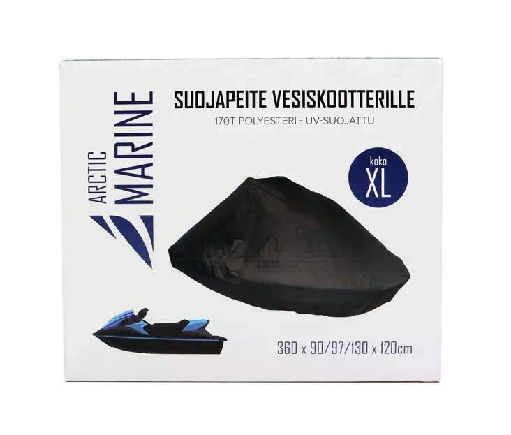 Suojapeite vesiskootterille 170T musta - Auton suojapeitteet - 6418536017562 - 1