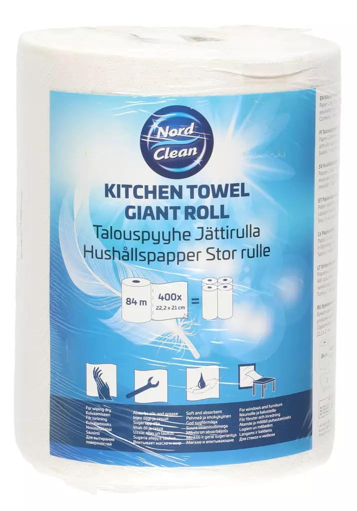 Talouspaperi Nord Clean 2-kerros - Talouspaperit, wc-paperit, nenäliinat - 6410412116222 - 1