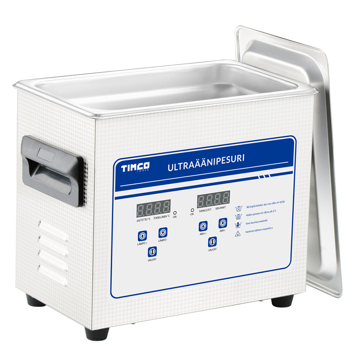 TIMCO 3,2L INOX ULTRA=C3=84=C3=84NIPESURI | Ultraljudstv=C3=A4tt 3,2 L=
 Timco INOX - Ultraäänipesurit - 6438014211572 - 3