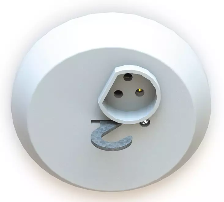 Valaisinpistorasia, kruunu - Sähköasennustarvikkeet - 6438140960122 - 1