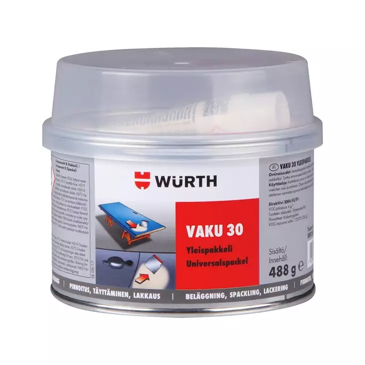 VAKU 30 YLEISPAKKELI 0,5KG - Tasoitteet ja täyteaineet - 4045989547142 - 1