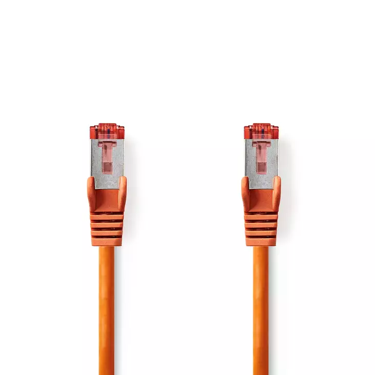 CAT6 Verkkokaapeli | RJ45 uros | RJ45 uros | S/FTP | 5.00 m | Pyöreä | LSZH | Oranssi | Label - Tietokone ja verkko - 5412810423712 - 1