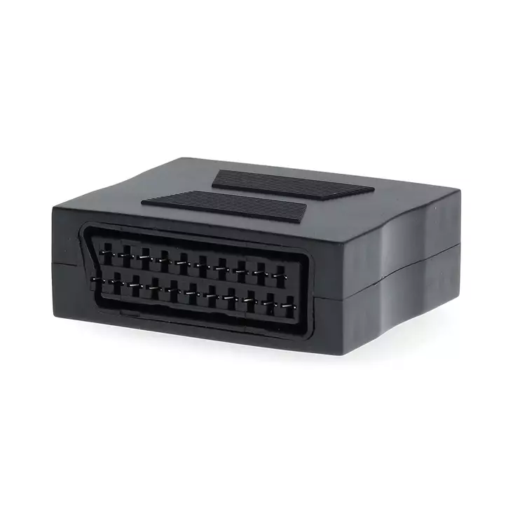 SCART-adapteri | SCART Naaras | SCART Naaras | Niklattu | Suora | ABS-Muovi | Musta | 1 kpl | Laatikko - Nedis tuotteet - 5412810426782 - 1