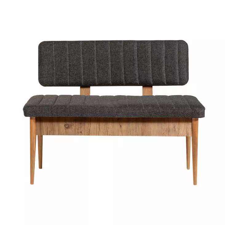 Atlantic Pine Anthracite Penkki: 100% Melamiinipinnoitettu, 100% Pellava, Sarvijalka, Säilytystila, 110x85x40 cm - - 19-19-8681875790962 - 1