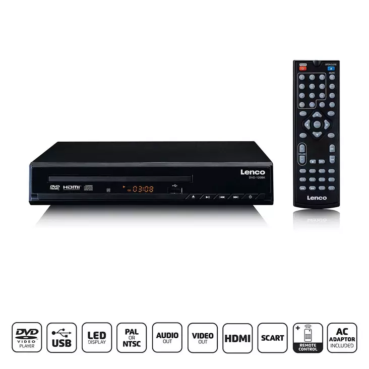Kompakti DVD/CD-soitin, jossa on USB-toisto - Televisiot ja mediatoistimet - 8711902066262 - 1