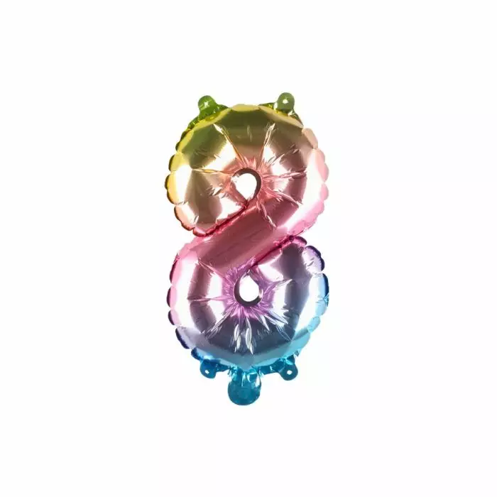 Folionumeropallo 8 - Ilmapallot ja tarvikkeet - 6410416334042 - 1