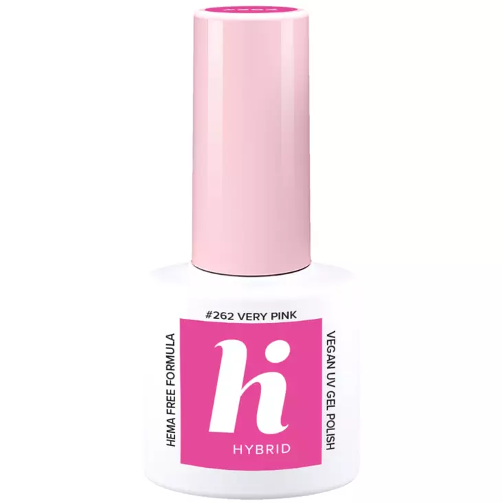 Geelikynsilakka UV #262 hi hybrid HEMA Free Very Pink 5ml - Geelikynsilakat - 5902751453232 - 1