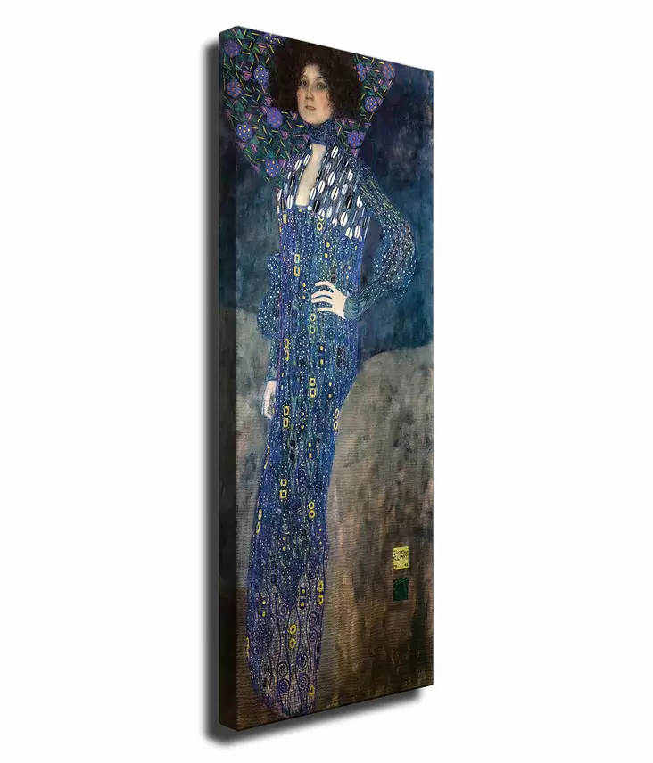 Gustav Klimt - Monivärinen Koristeellinen Canvas-taulu 30x80 cm, 100% Canvas, Puukehys 2x3 cm, Digitaalinen Tulostus - Taulut ja kehykset - 8683342801812 - 1