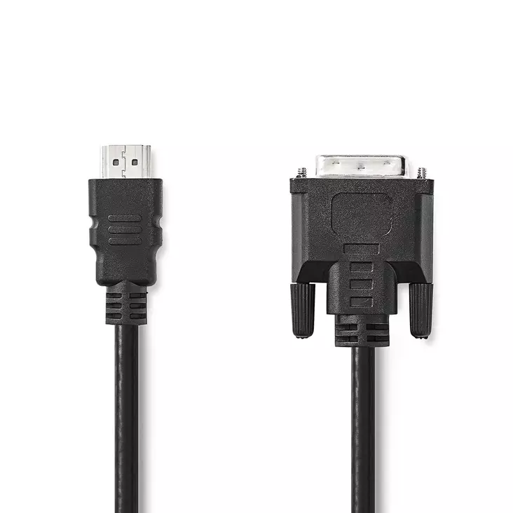 HDMI -kaapeli | HDMI liitin | DVI-D 24+1-Pin Uros | 1080p | Niklattu | 3.00 m | Suora | PVC | Musta | Label - HDMI-kaapelit - 5412810420742 - 1
