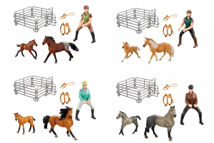 Hevonen ratsastajalla  - Nuket ja pehmolelut - 6438484014192 - 1