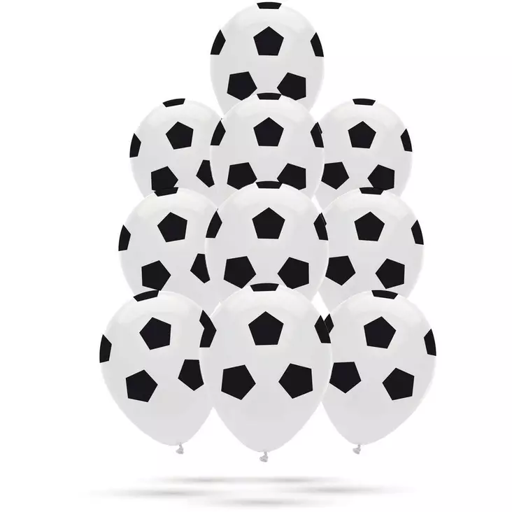 Ilmapallo Jalkapallo 30cm 10kpl - Ilmapallot ja tarvikkeet - 6410416345062 - 1