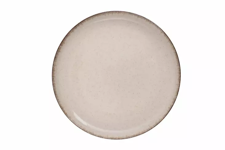 Kakkuastiasto 6-osainen - Kermansävyinen Posliini - Astianpesukone- ja Mikroaaltouuninkestävä - 15x15 cm - Tarjoiluastiat - 8684283203482 - 1