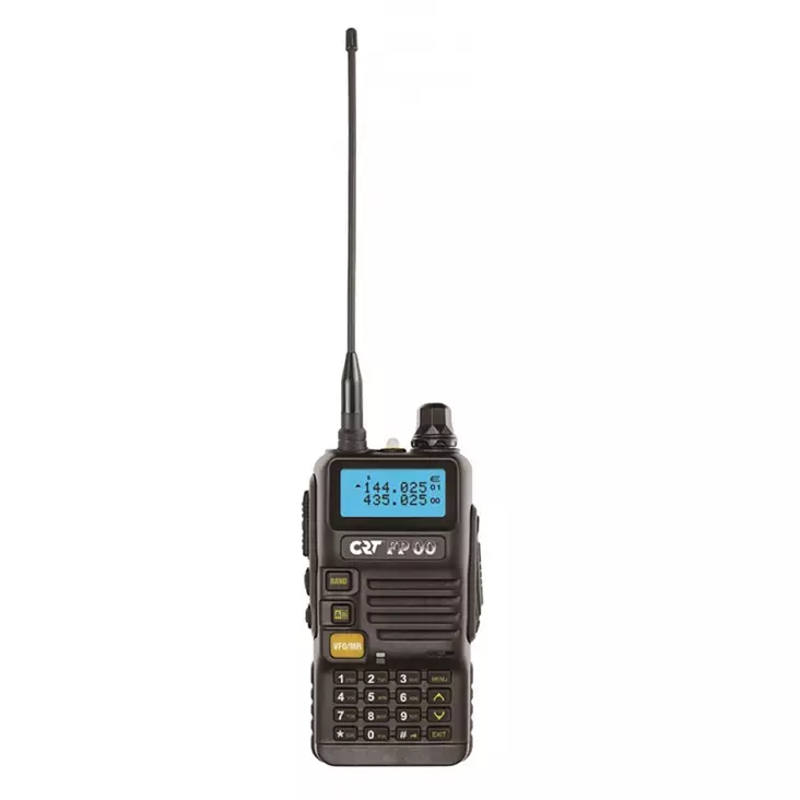 Kannettava VHF/UHF-radioasema CRT FP00, kaksikaistainen 144-146 ja 430-440 MHz, musta, VOX, 128 kanavaa, skannaus, ohjelmoitava, taskulamppu, FM-radio 76-108 MHz, TOT, toistin - PNI tuotteet - 3140650025002 - 1
