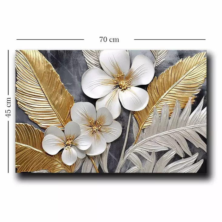 Koristeellinen kangasmaalaus, monivärinen, 45 x 70 cm, kestävä, tyylikäs - Taulut ja kehykset - 8684282625742 - 1