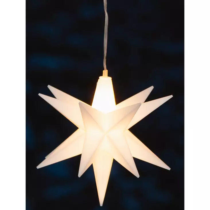 Led Valokoriste tähti roikkuva valkoinen - Valokoristeet ja valohahmot - 6410416386072 - 1