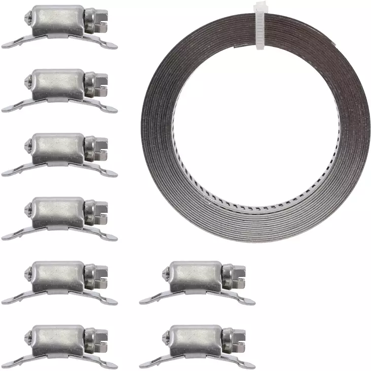 Letkunkiristinpanta 8mm x 3m sarja - Letkunkiristimet - 6430017706802 - 1