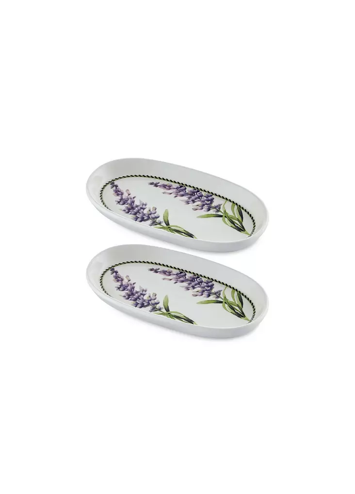 Lilac Värinen Keraaminen Tarjotinsetti (2 kpl) - Tyylikäs ja Kestävä Keittiöväline - 21 x 12 x 2 cm - Astianpesukoneessa Pestävä - Lautaset - 8684283617012 - 1