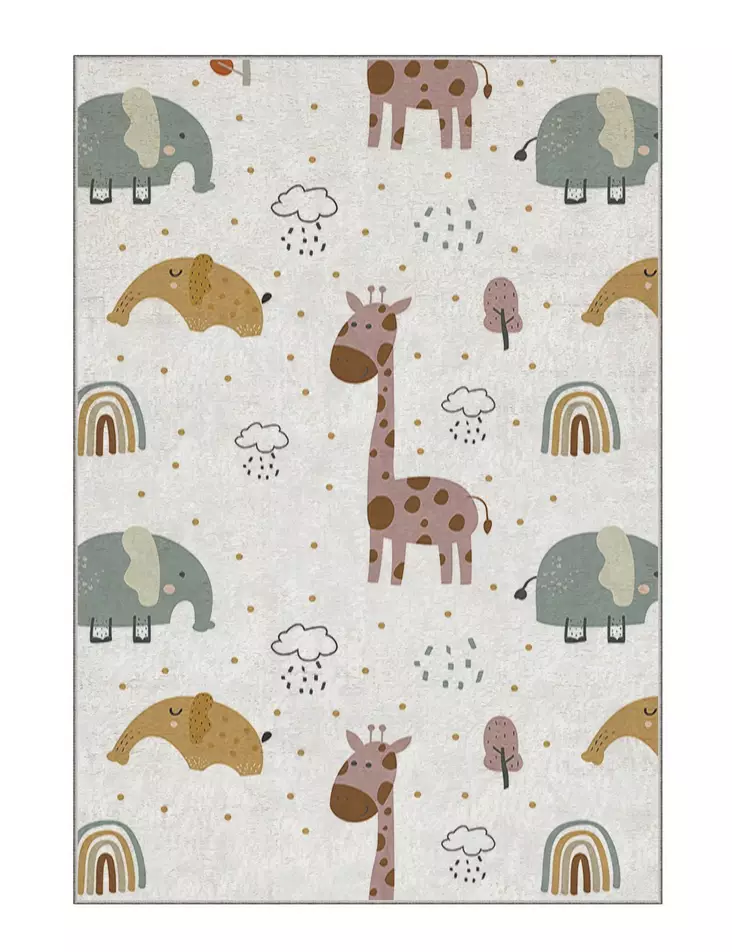 Matto (120 x 180), monivärinen, 120 x 180 cm, kestävä, helppohoitoinen - Suuret ja keskikokoiset matot - 8683743299362 - 1