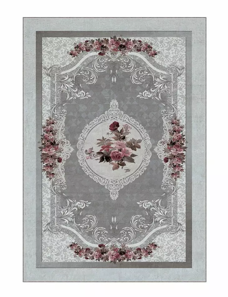 Monivärinen 160x230 cm Konepestävä Polyesterimatto - Liukumaton, Digitaalipainettu, Helppohoitoinen ja Kestävä - Suuret ja keskikokoiset matot - 8684283682942 - 1